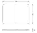 Thermoabdeckung 220x156cm anthrazitgrau
