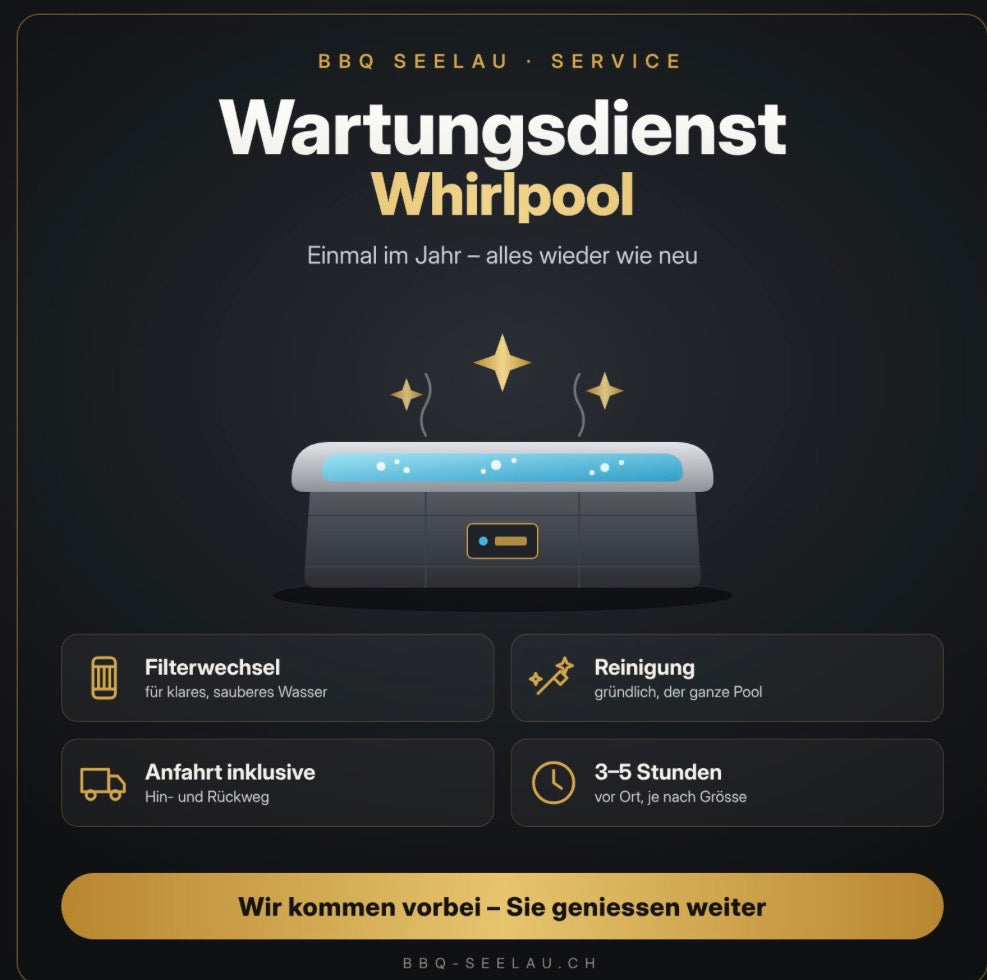 Wartungsdienst Whirlpool – jährlicher Service mit Filterwechsel & Reinigung