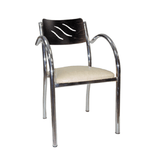 Metall-Armlehnstuhl mit gepolstertem Sitz - ME69