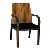Holzsessel mit Zebrano-Furnier - P504