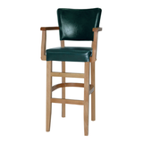 Holz-Barhocker mit Armlehnen - S134AR