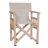 Klappbarer Holz-Armlehnstuhl (Regiestuhl) - E105