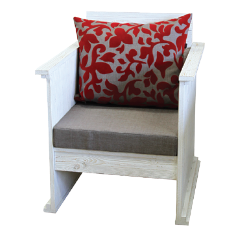 Massivholz-Sessel aus Tannenholz - P601