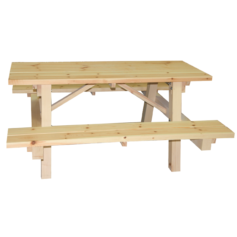 Holz-Picknicktisch mit Bänken - PKG2