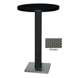 Metall-Standsäule mit Rattan-Geflecht - ST02