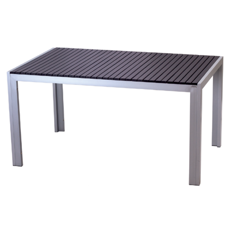 Aluminium-Tisch mit Polywood-Platte - TM903