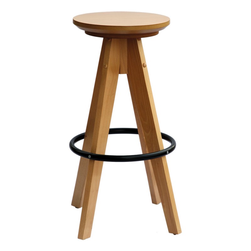 Barhocker aus Massivholz - S15