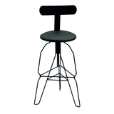 Metall-Barhocker mit höhenverstellbarem Sitz - MS14