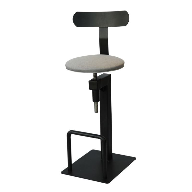 Höhenverstellbarer Barhocker aus Metall - MS20