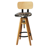 Holzhocker mit höhenverstellbarem Sitz - MX6