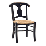 Holzstuhl mit Binsengeflecht-Sitz - K408