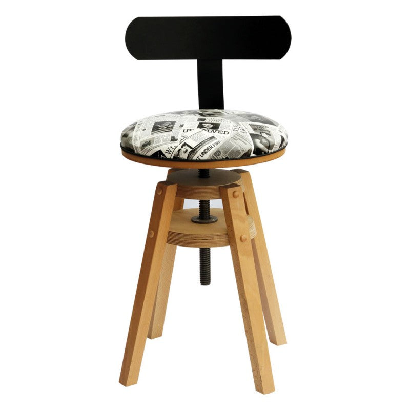 Holzhocker mit Höhenverstellung - MX2X