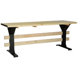Tischgestell aus Metall und Holz - TM98