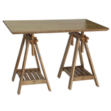Holz-Tischgestell in Bockform - T303