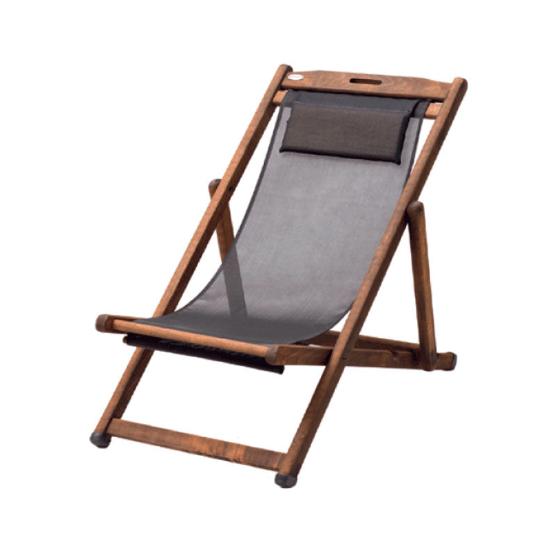 Klappbarer Holz-Liegestuhl - E110