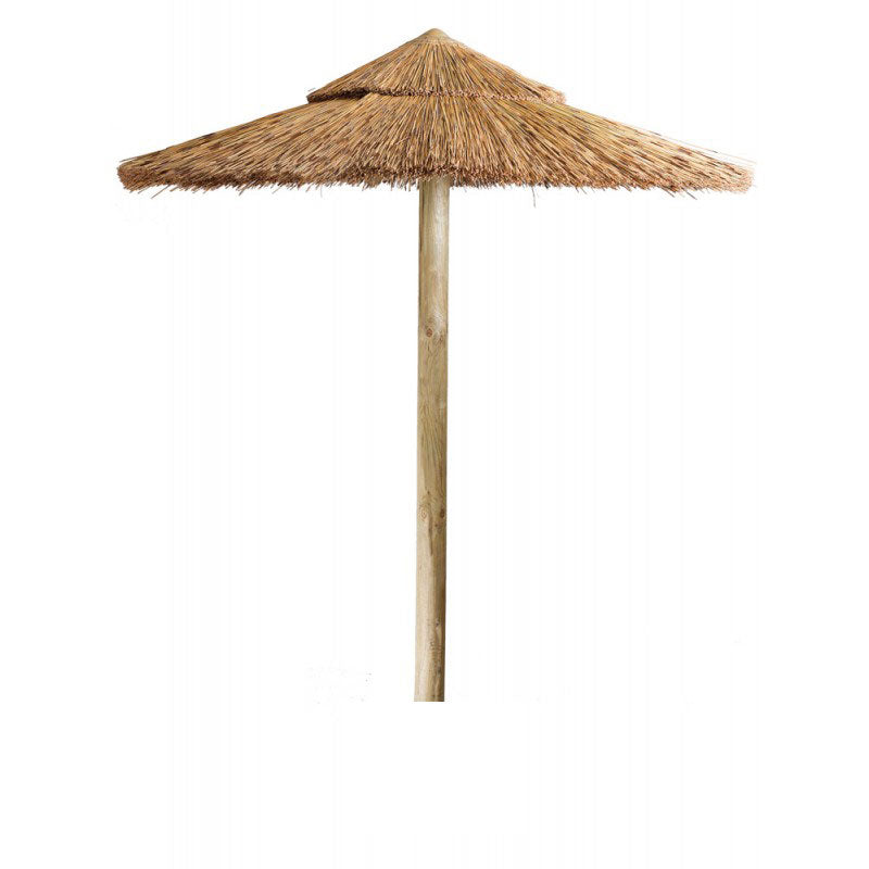 Strohdach-Sonnenschirm aus Holz - OX1