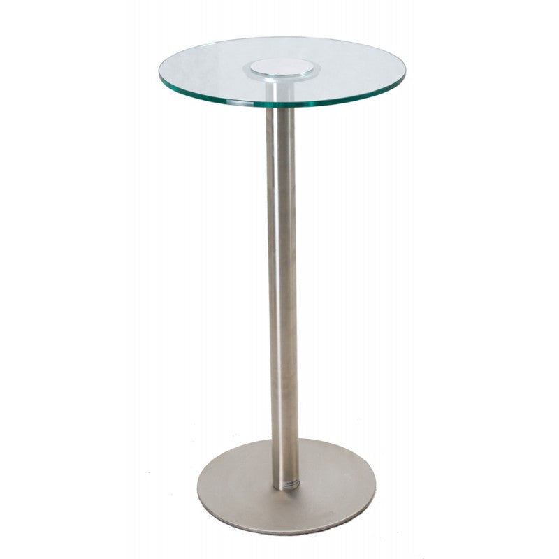 Metall-Stehtisch-Ständer mit Glasplatte - TM17