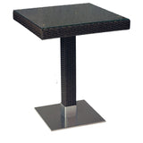 Aluminium-Tisch mit Rattan-Geflecht – T241