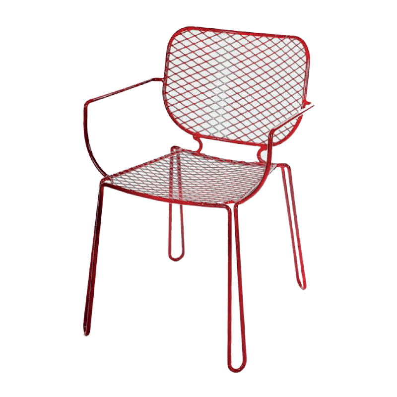 Metallsessel mit Gittergeflecht - FS429