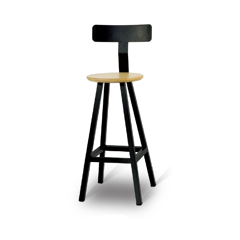Metall-Barhocker mit Rückenlehne - FS630