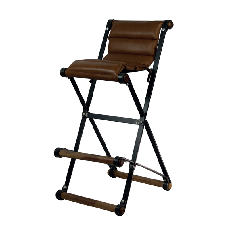 Metall-Barhocker mit Polsterung - FS629