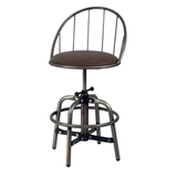 Industrieller Metall-Barhocker mit verstellbarer Höhe - FS612