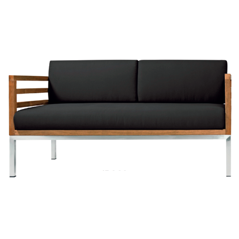 Iroko-Sofa mit Metallgestell IROCCO - AM14