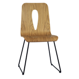 Holzstuhl ME32 mit Metallgestell