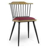 Metallstuhl mit Holzdetails - ME25