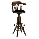 Holz-Barhocker mit Armlehnen - SIT152