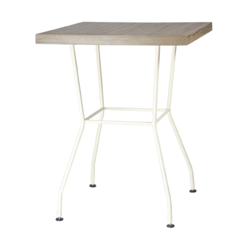 Metalltisch mit Holzplatte - TM42
