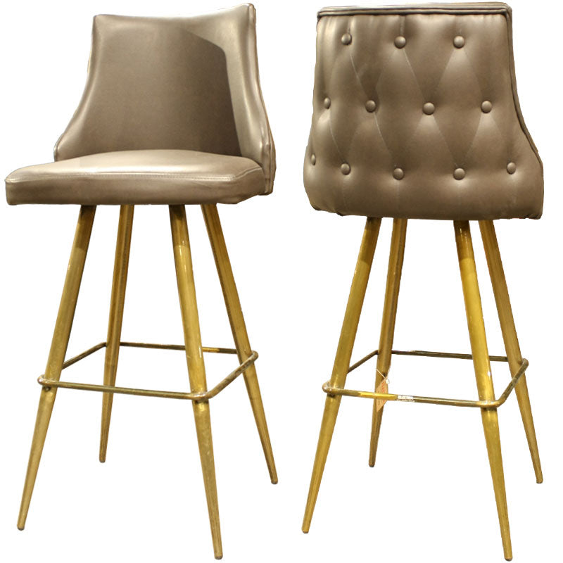 Metall-Barhocker mit Kunstleder - MS67