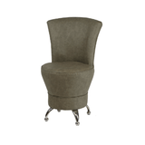 Gepolsterter Hocker mit Metallgestell - S002