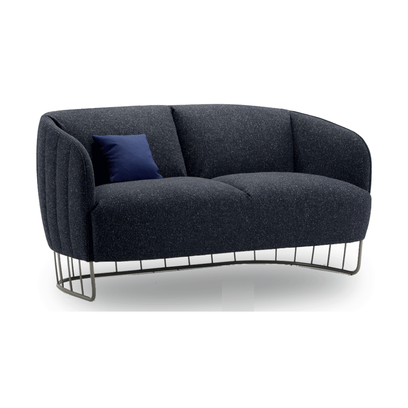 AM25 Sofa — Zweisitzer mit Metalldraht-Gestell