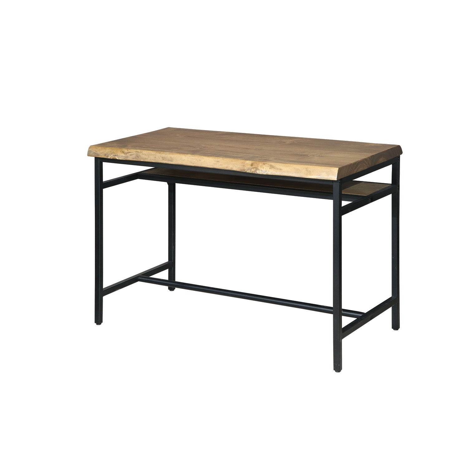 Schreibtisch TH3 — Metallgestell & Massivholzplatte