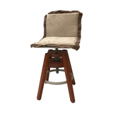 Drehhocker aus Holz mit Sitzkissen - MX8X