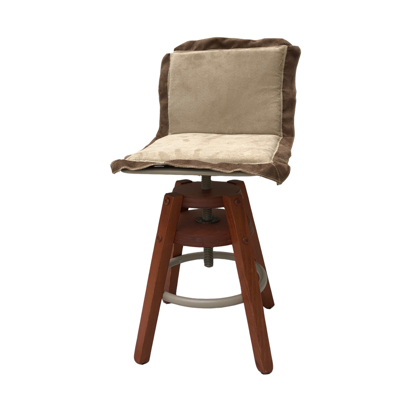 Drehhocker aus Holz mit Sitzkissen - MX8X