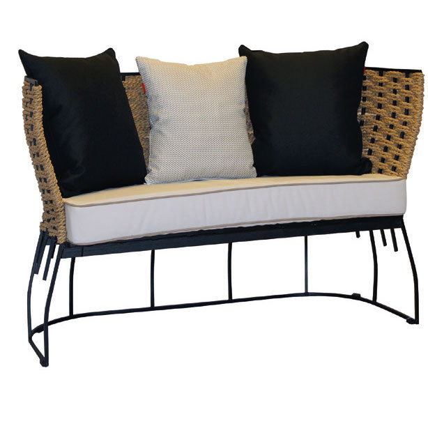 Sofa AM11P – Metallgestell mit handgeflochtenem Kordel