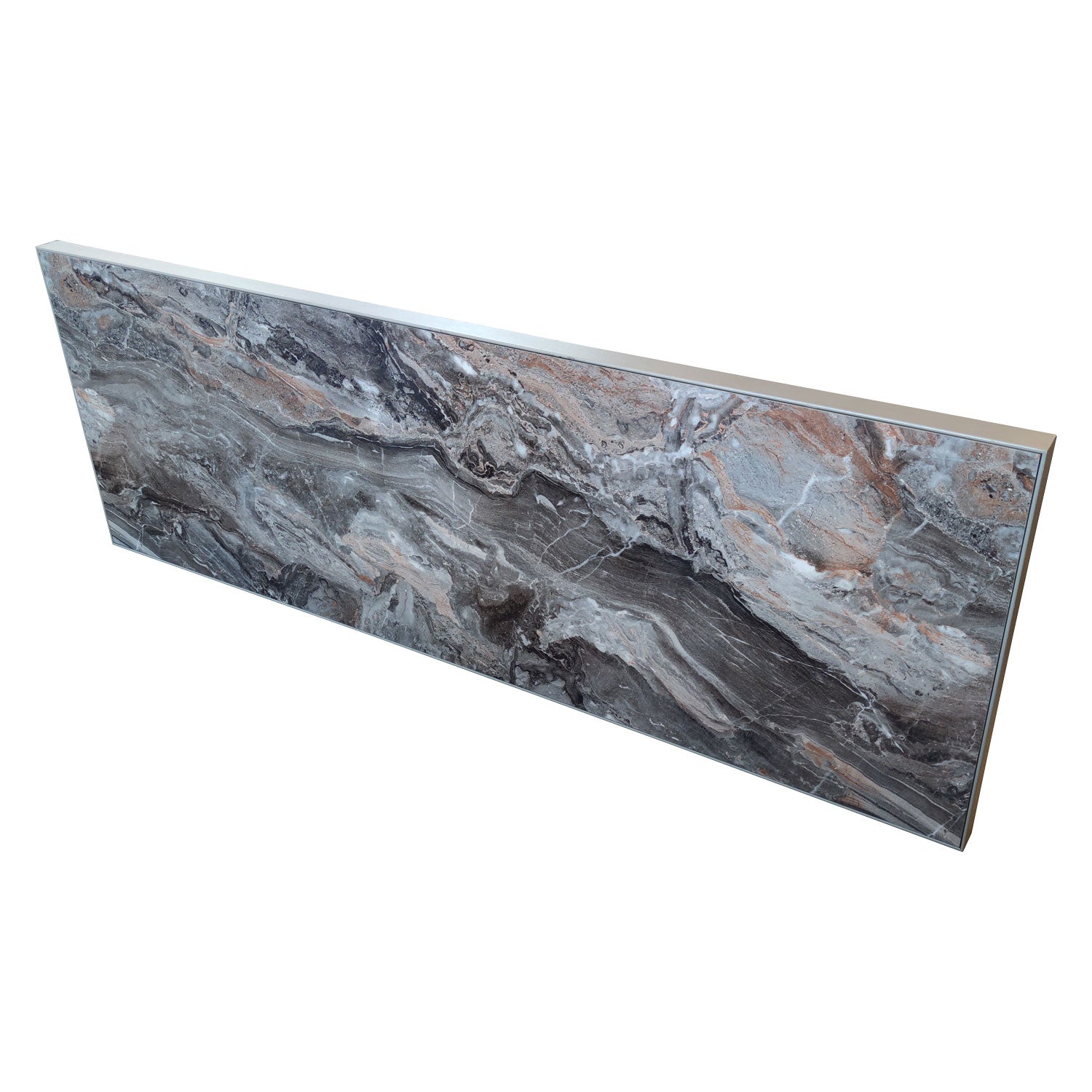 Compact HPL Tischplatte mit 4cm Metall-Aufhängeprofil