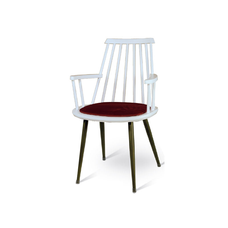 Holzsessel mit Metallbeinen - P804