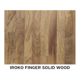 Massivholzplatten Iroko 4cm — Finger Joint