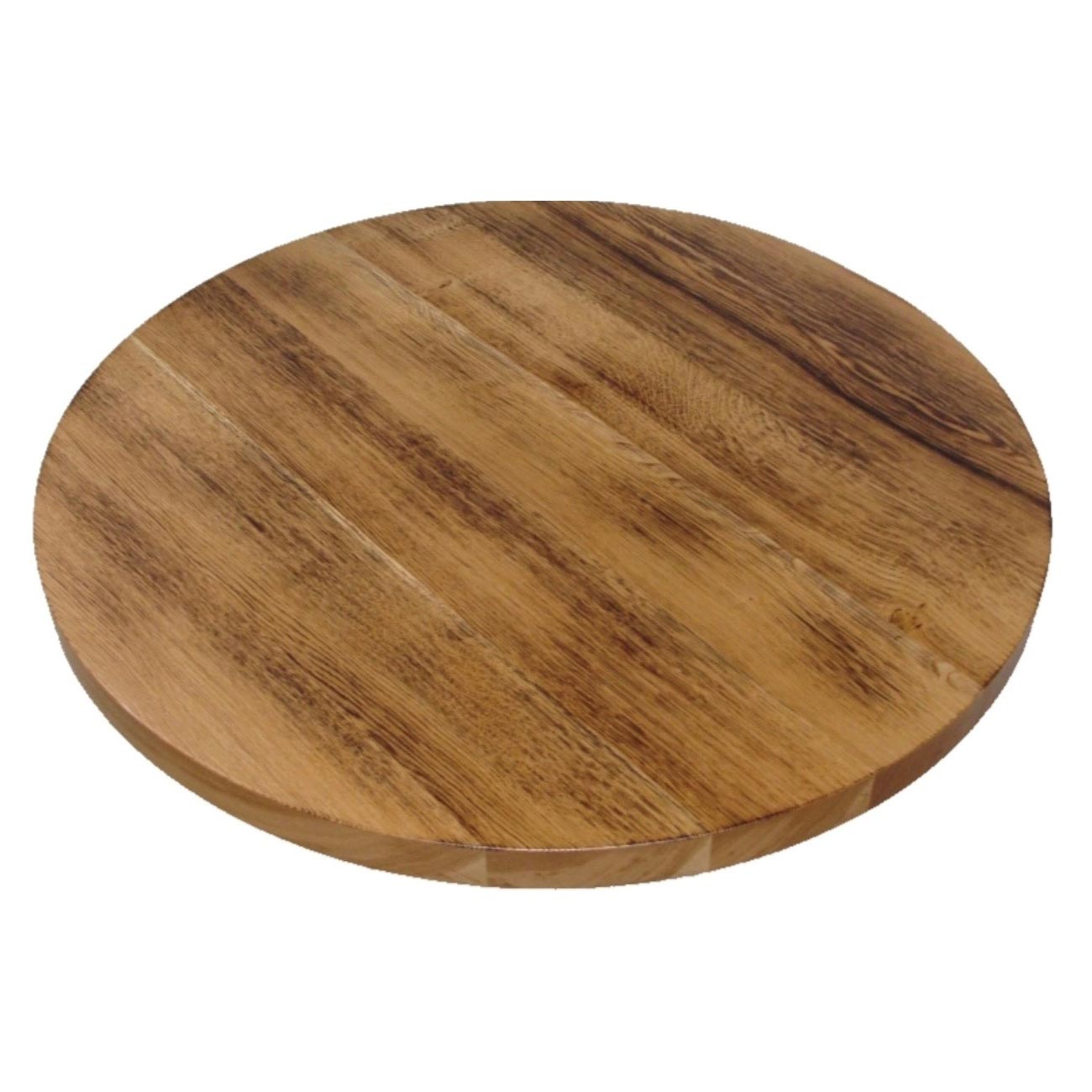 Tischplatte Massiveiche Burn and Brushed, 4cm