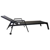 Aluminium-Sonnenliege mit Rollen PE124W