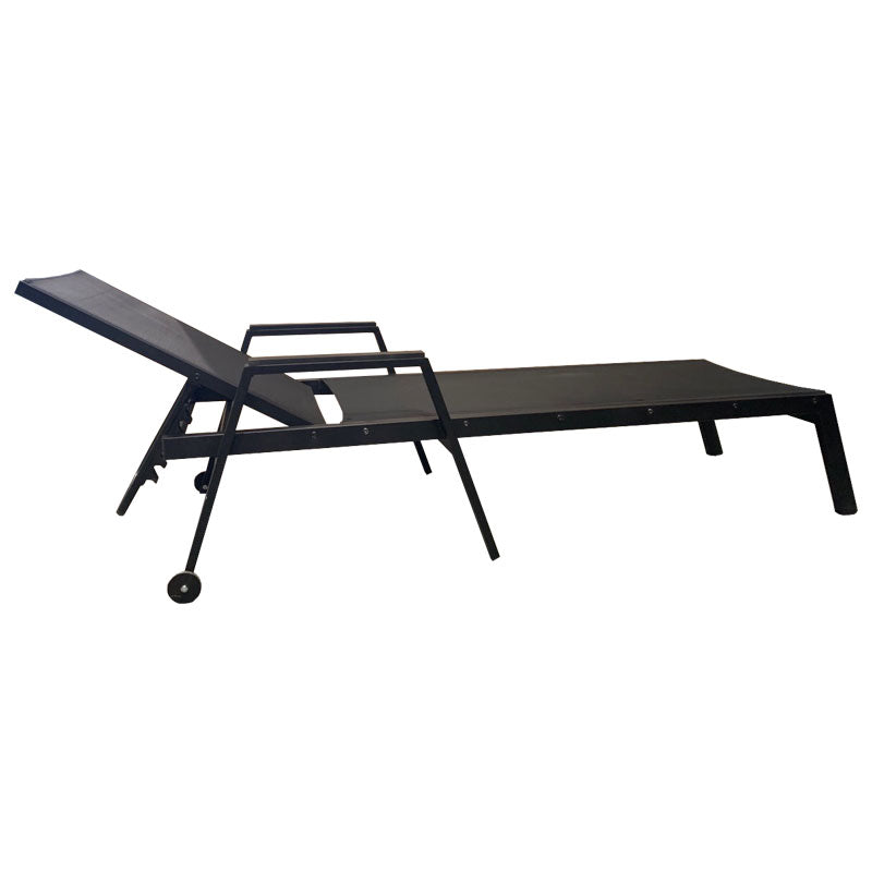 Aluminium-Sonnenliege mit Rollen PE124W