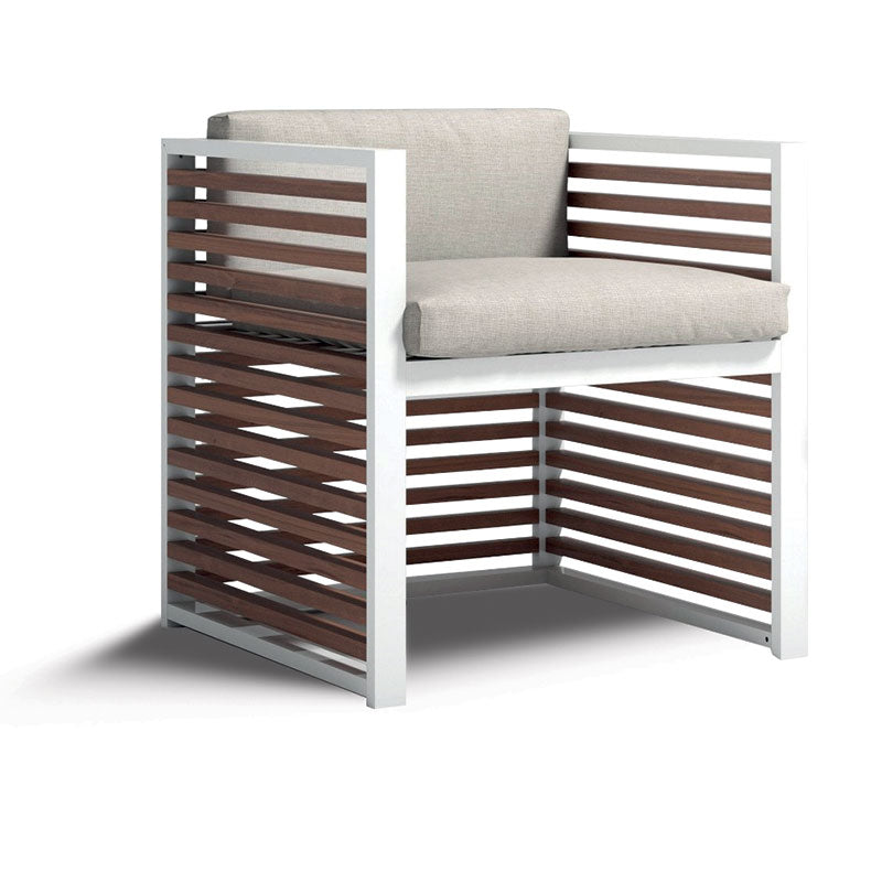 Metallsessel mit Holzlamellen - PM35