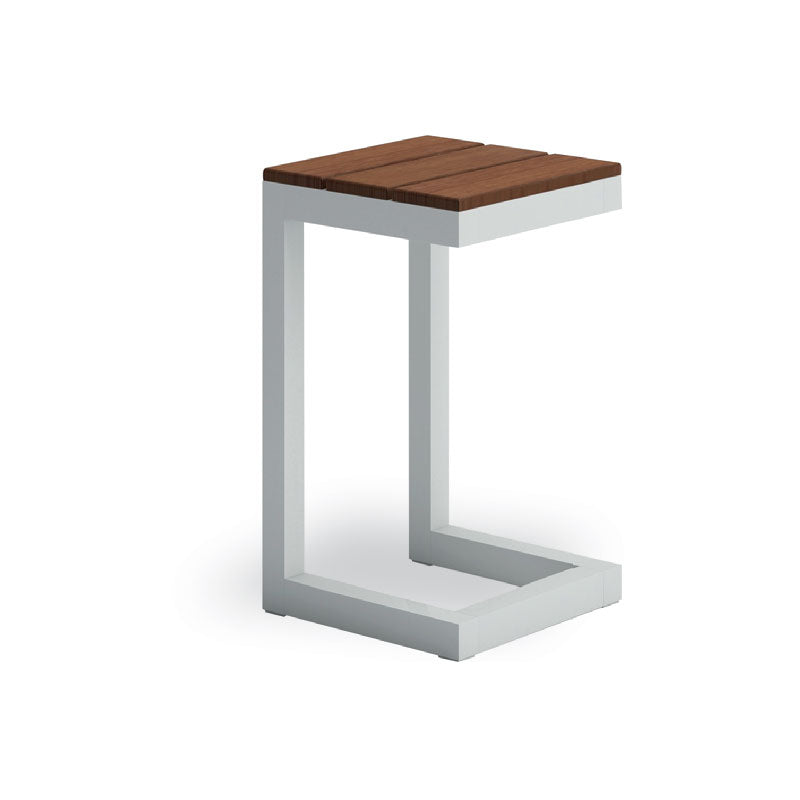 Metallhocker mit Holzsitz - SM29