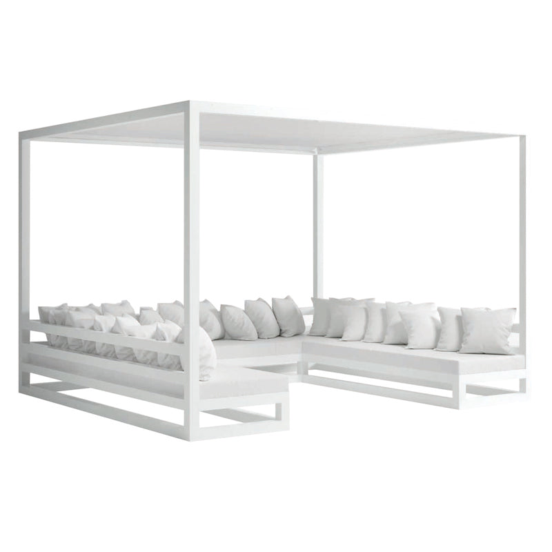 Aluminium-Gazebo Lounge XA26 – Outdoor-Sitzstruktur