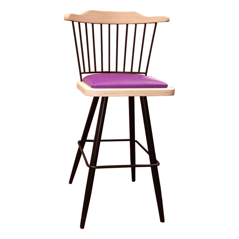 Barhocker aus Holz mit Metallgestell - MS964
