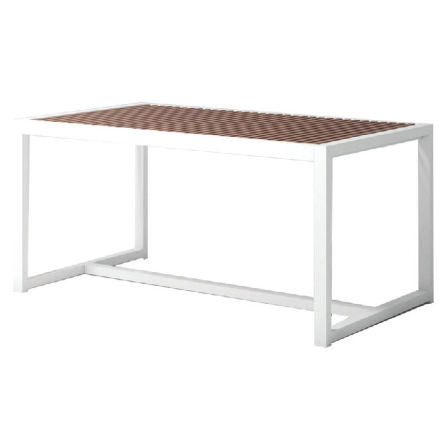 Metalltisch mit Lamellen-Tischplatte - TM904
