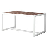 Metalltisch mit Lamellen-Tischplatte - TM904